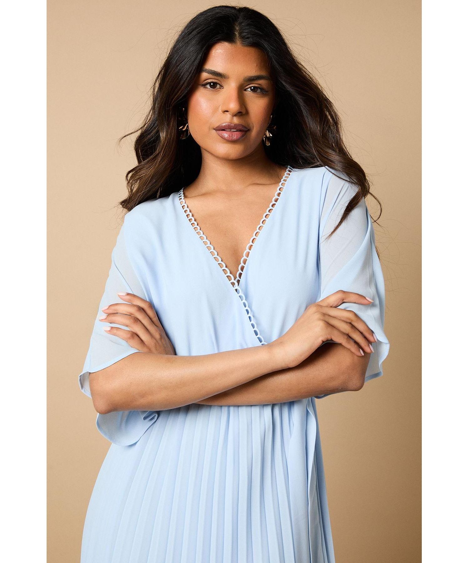 Women's Occasion Pleated Midi Dress