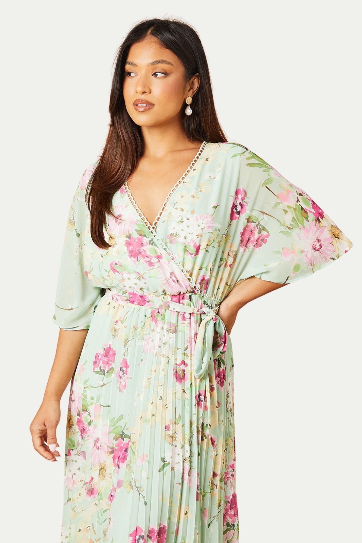 Oasis Women's Occasion Pleated Midi Dress
