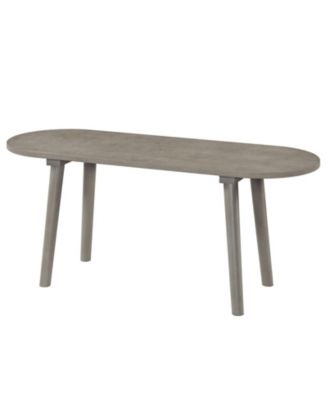 Farmhouse Dining Bench Solid Wood with Rubber Wood Legs