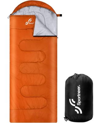 Sleeping Bag 3 Season Warm Cold Weather for Adults Kids Boys Girls with Compression Sack Lightweight Camping Essentials Backpacking Hiking