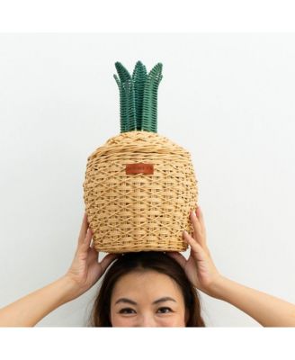 Pineapple Handcrafted Rattan Storage Basket