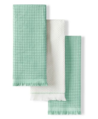 Gourmet Series Gridlines Kitchen Towels Set of 3, 18" x 28"