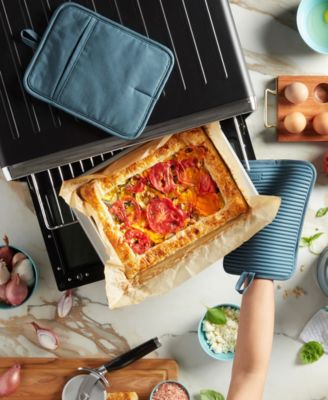 Ribbed Soft Silicone Pot Holder Set, 2 Piece