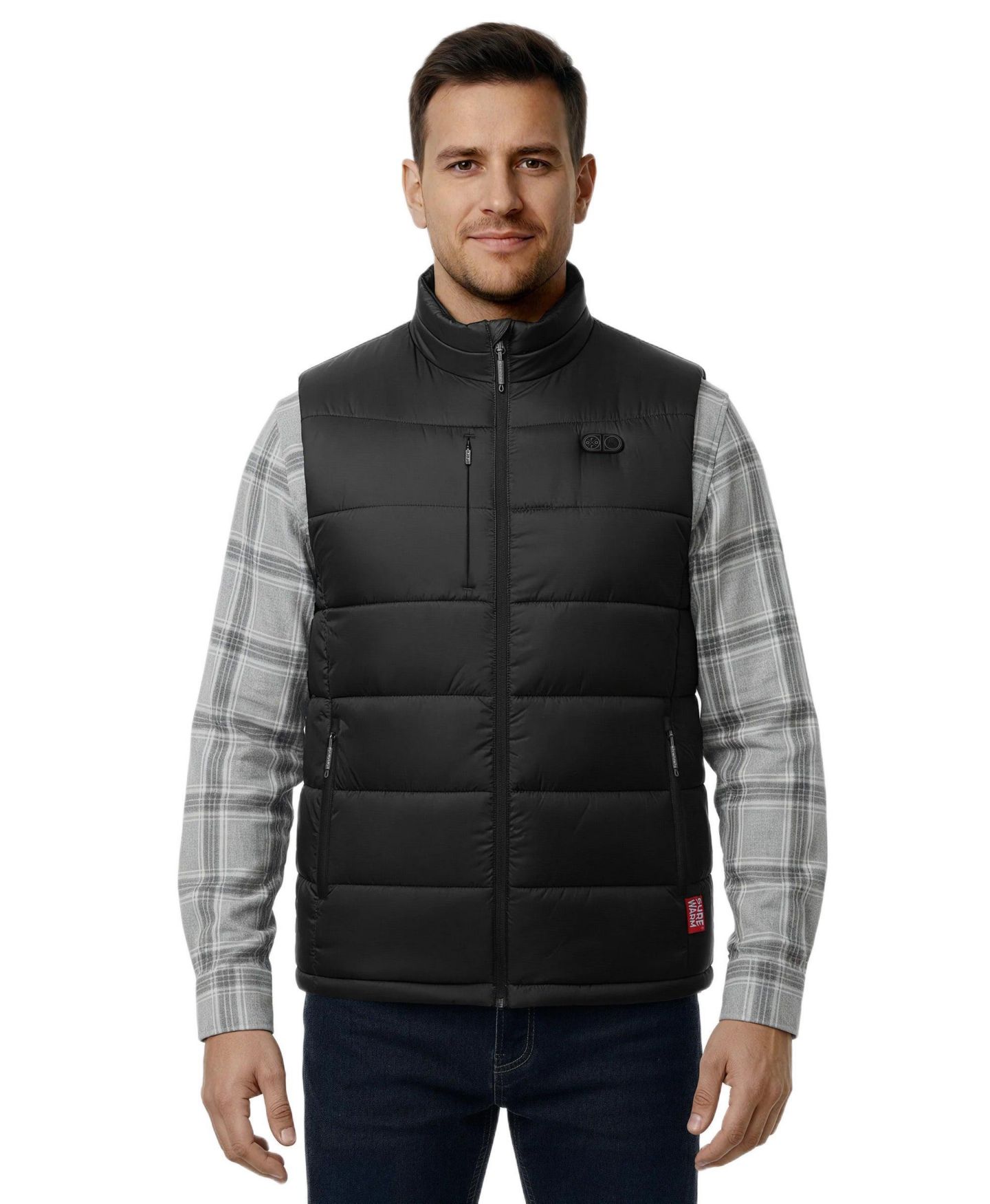 Мужской жилет ororo SureWarm 6-Zone Classic Heated Vest, цвет: Чёрный — фото 1