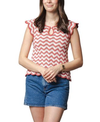 Women's Hope and Henry Organic Flutter Sleeve Sweater Top