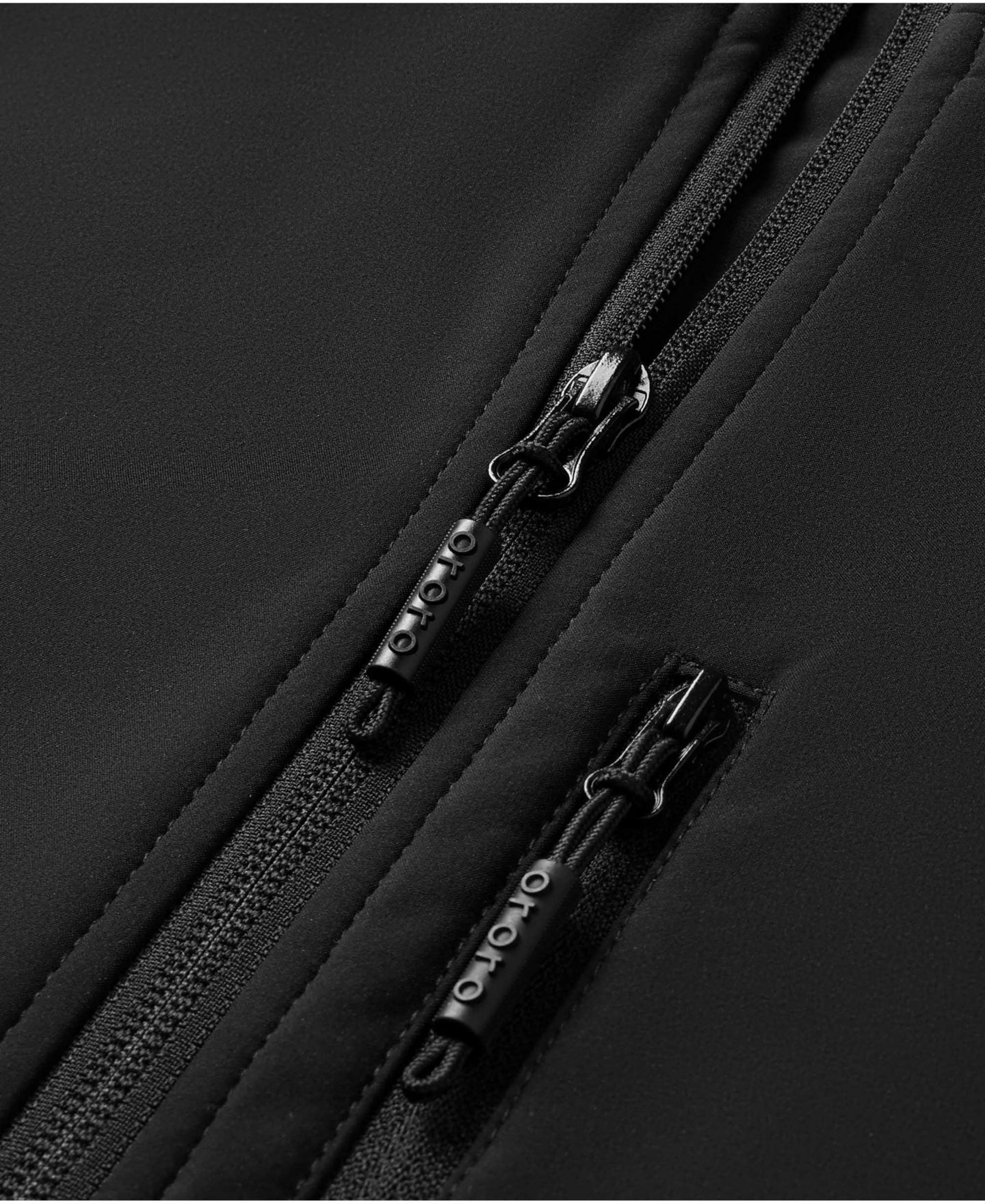 Мужской жилет ororo 4-Zone Heated Softshell Vest, цвет: Чёрный — фото 11