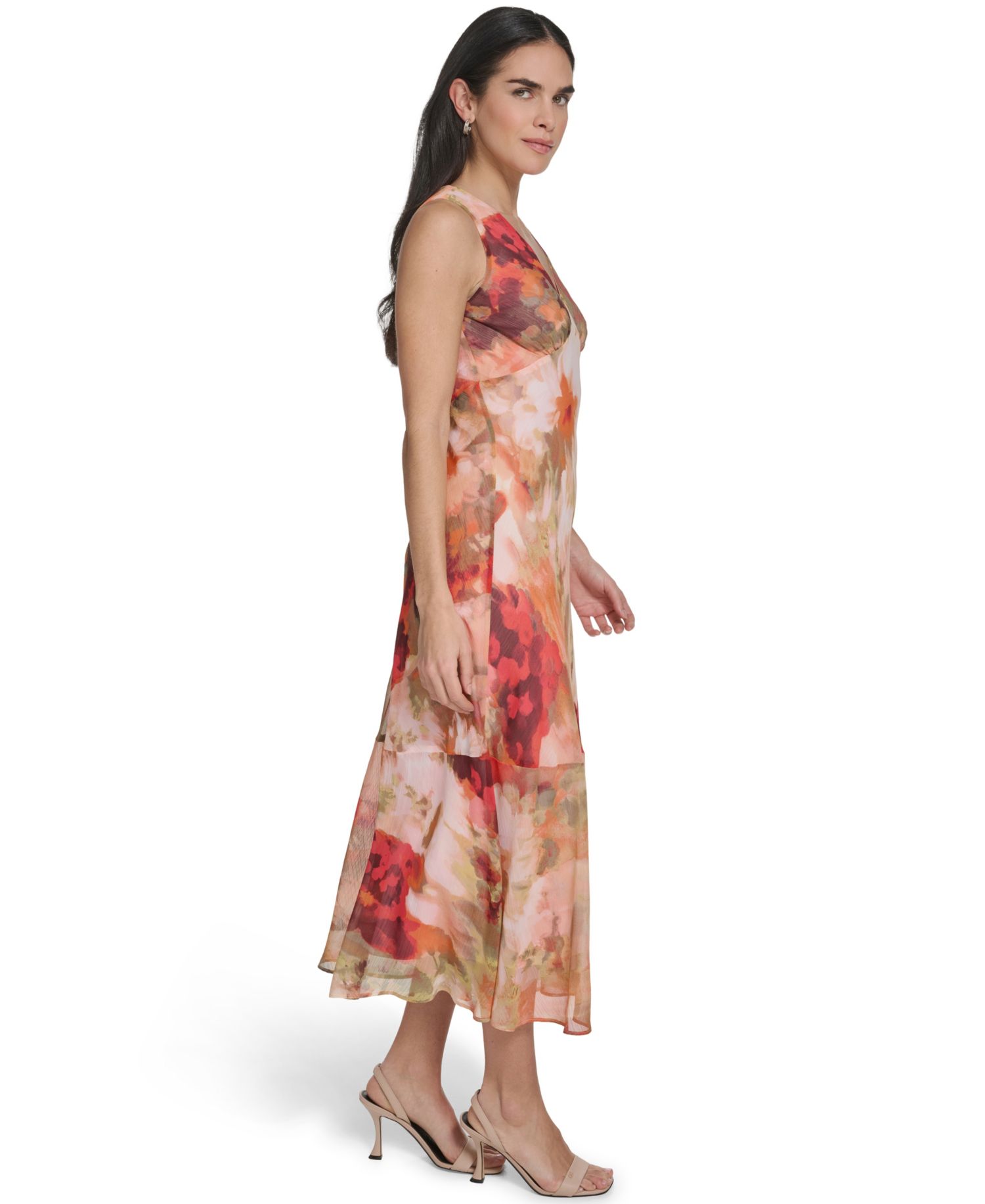 Women’s V-Neck Midi Dress