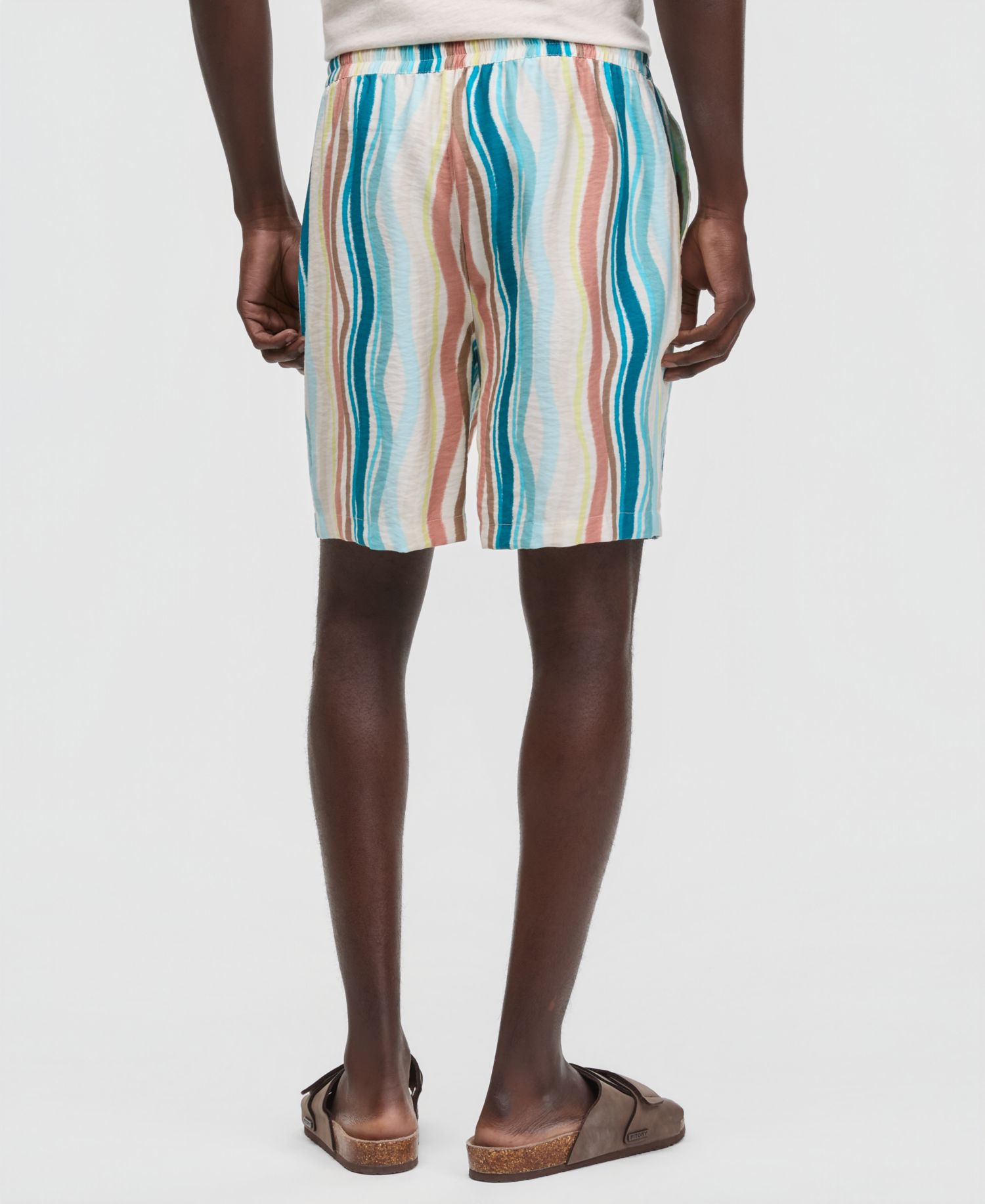 Men's Wave Stripe 6.5" Drawstring Shorts