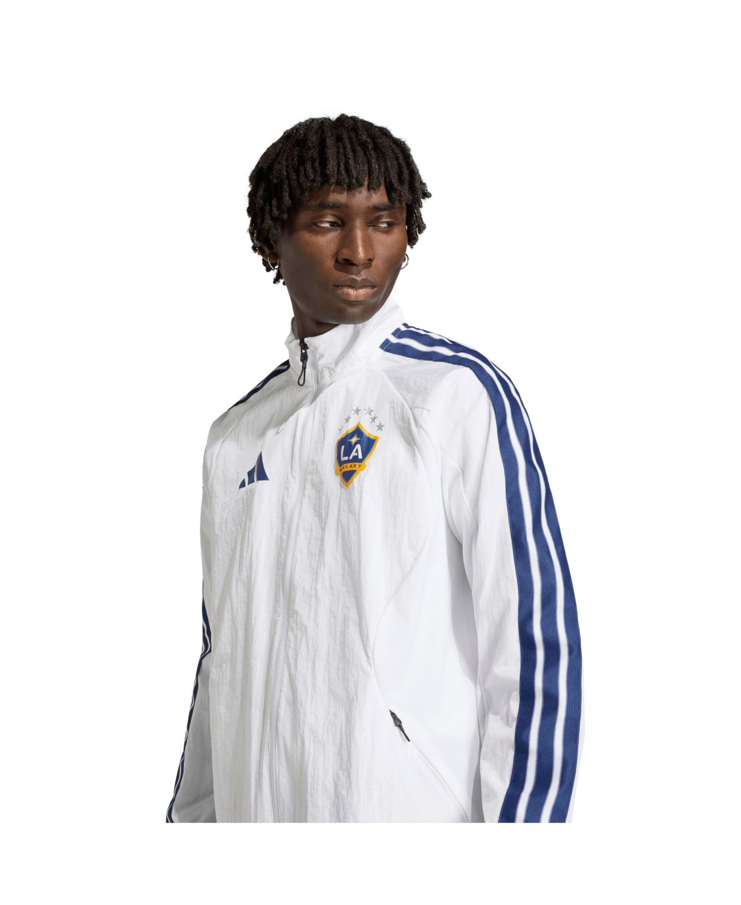 Men's White LA Galaxy 2026 Anthem Raglan Full-Zip Jacket