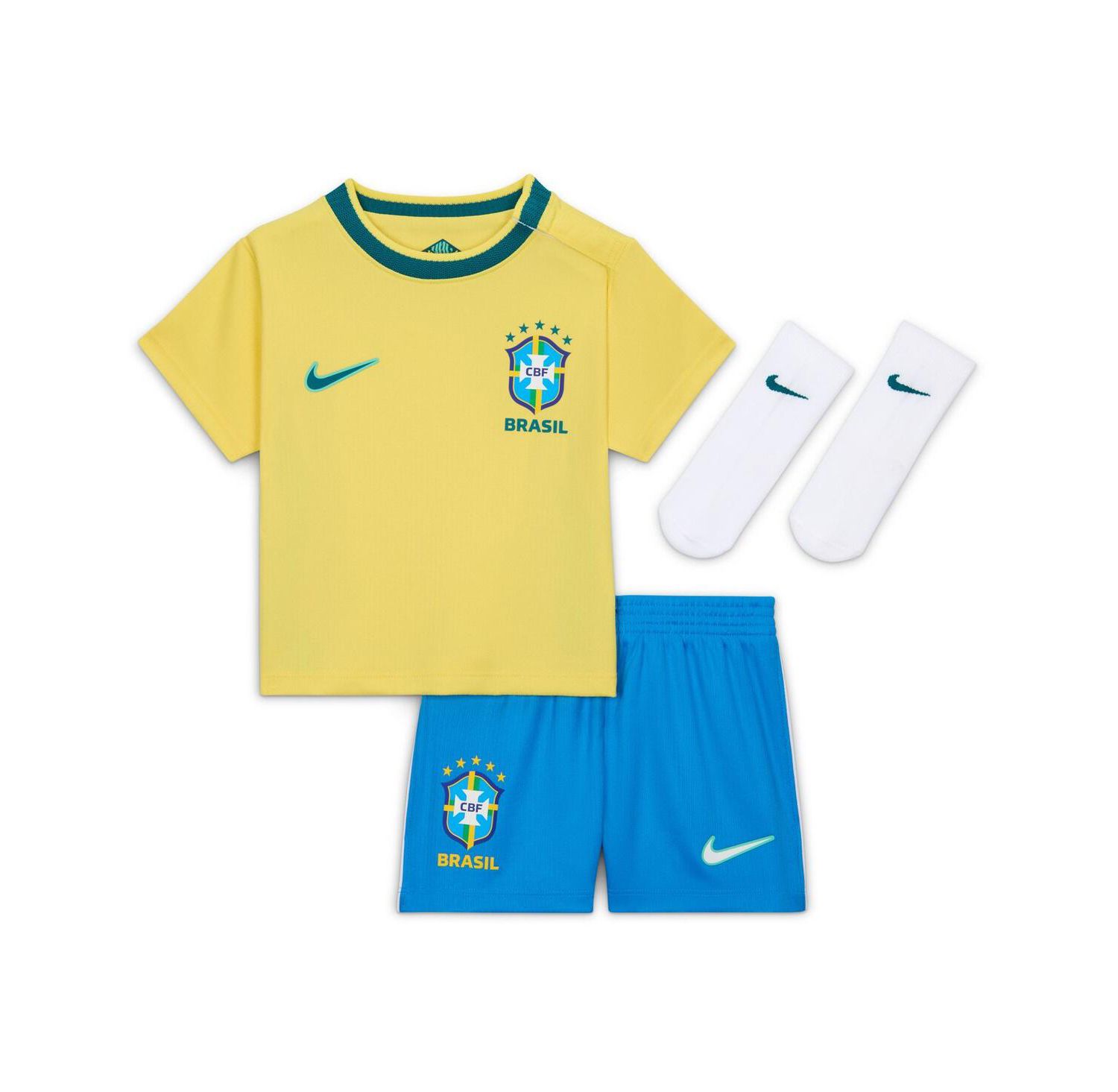 Baby Boys and Girls Brazil National Team 2026 Home Stadium Replica Kit
