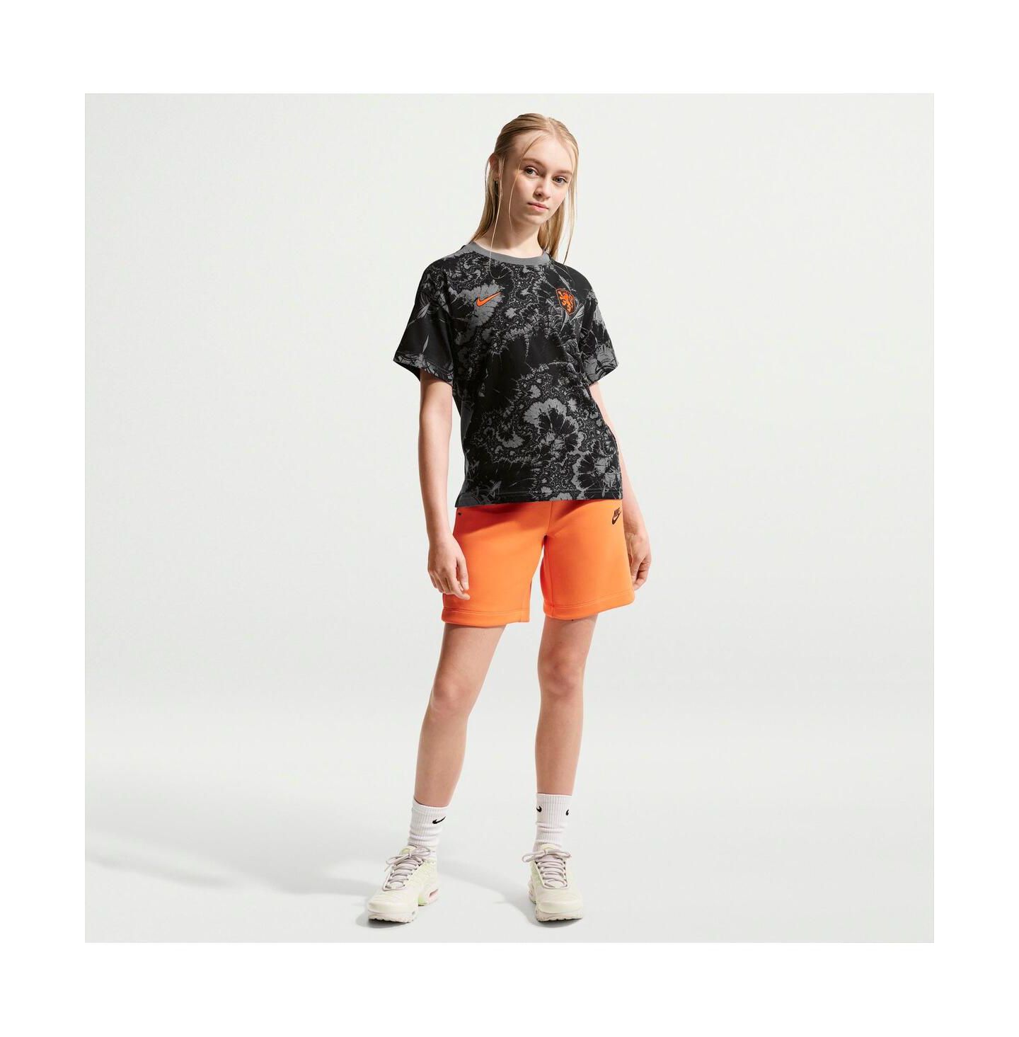 Детская футболка Nike Gray Netherlands National Team Allover Print — фото 1