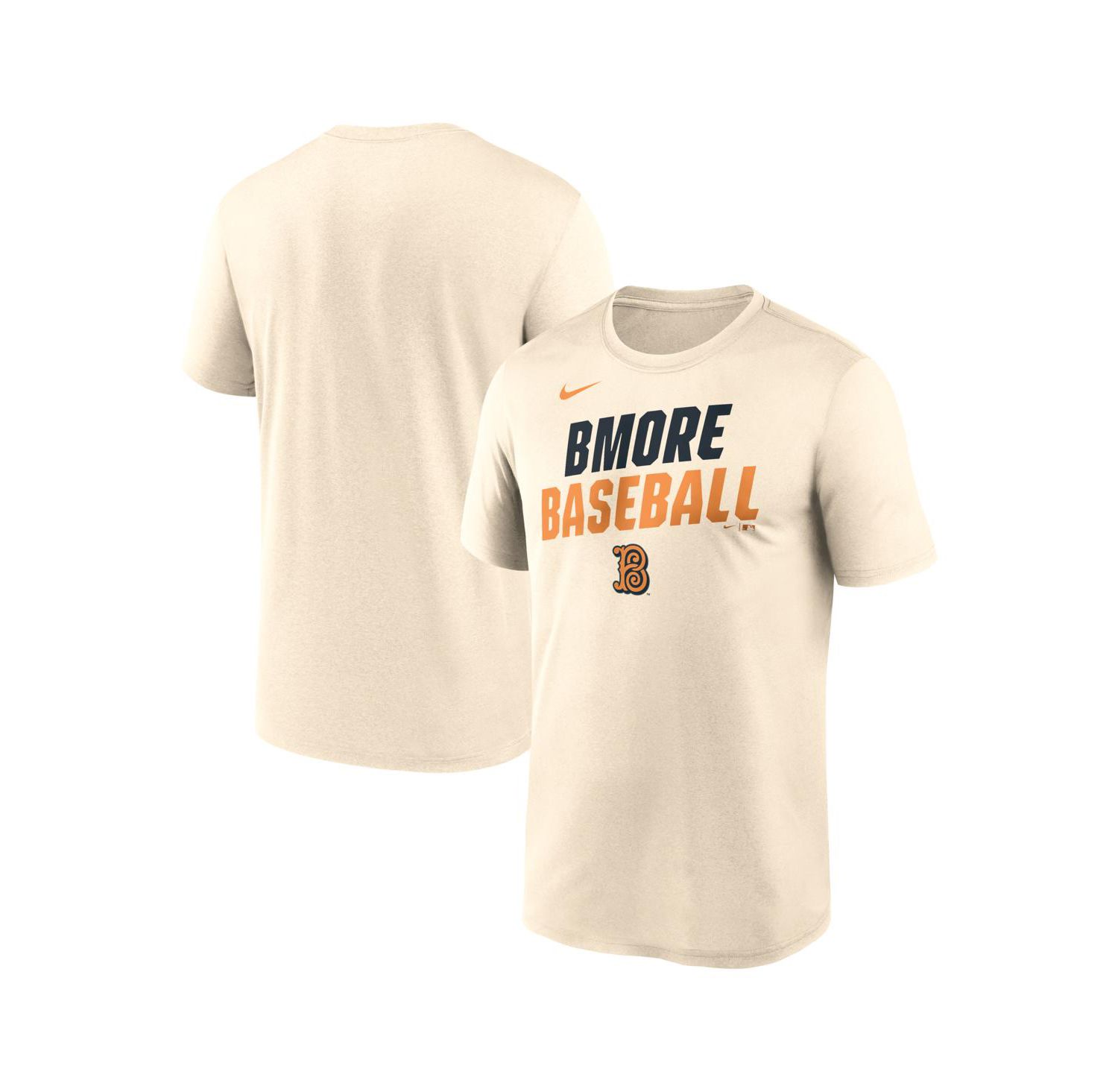 Men's Cream Baltimore Orioles 2026 City Connect Team Phrase Script Dri-FIT T-Shirt