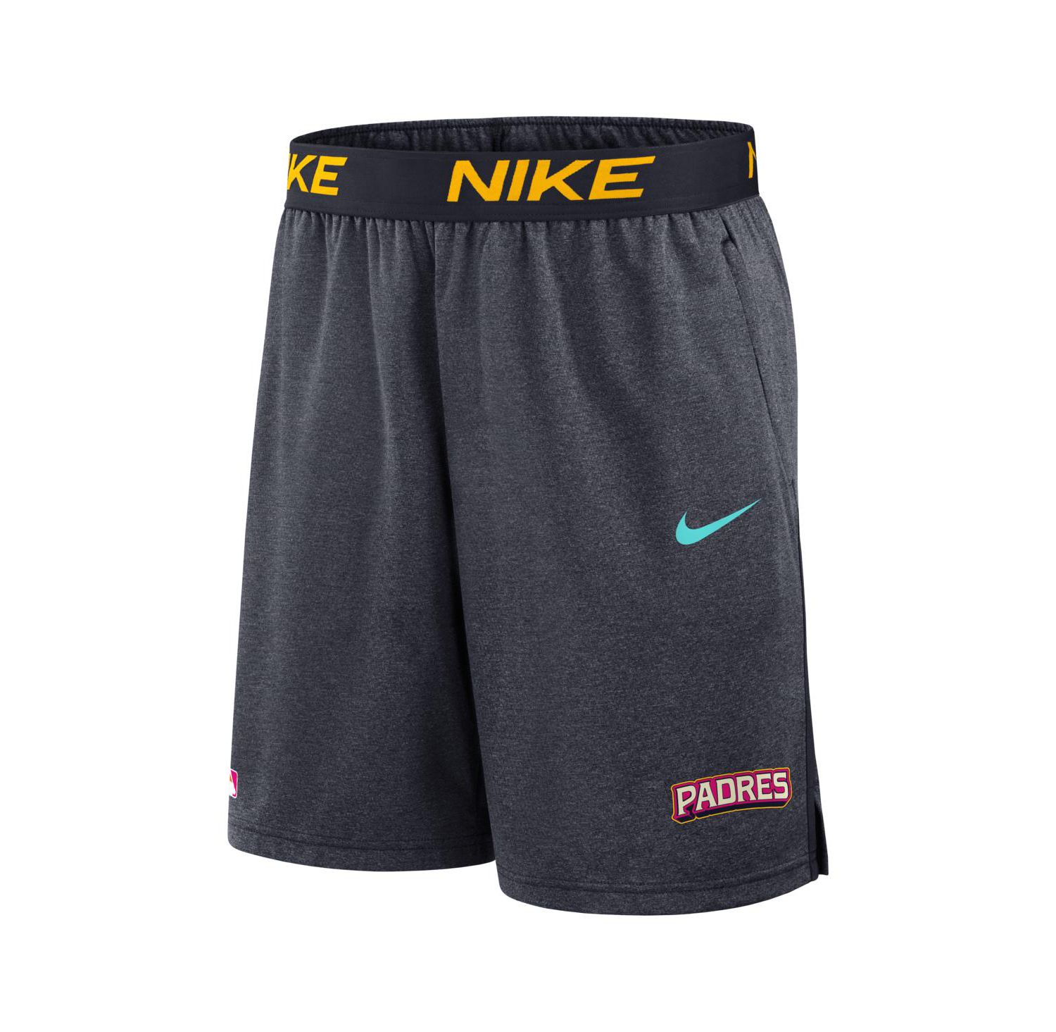 Men's Obsidian San Diego Padres 2026 City Connect Authentic Collection Dri-FIT Knit Shorts