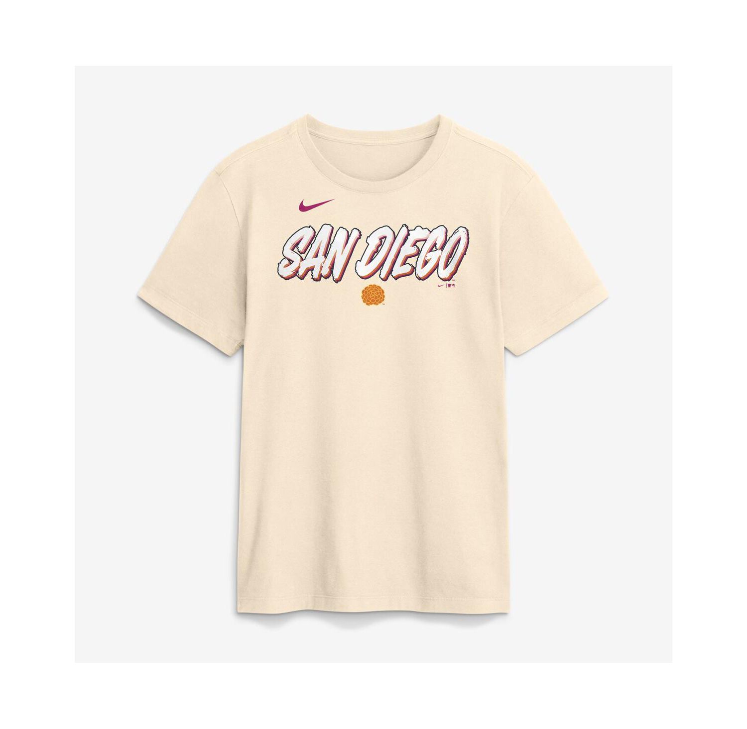 Men's Cream San Diego Padres 2026 City Connect Wordmark T-Shirt