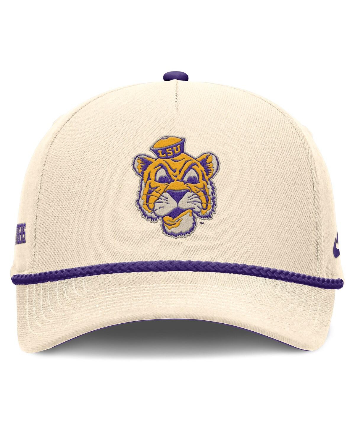Nike Men's and Women's Natural Lsu Tigers Legacy Vintage Rope Rise Adjustable Hat