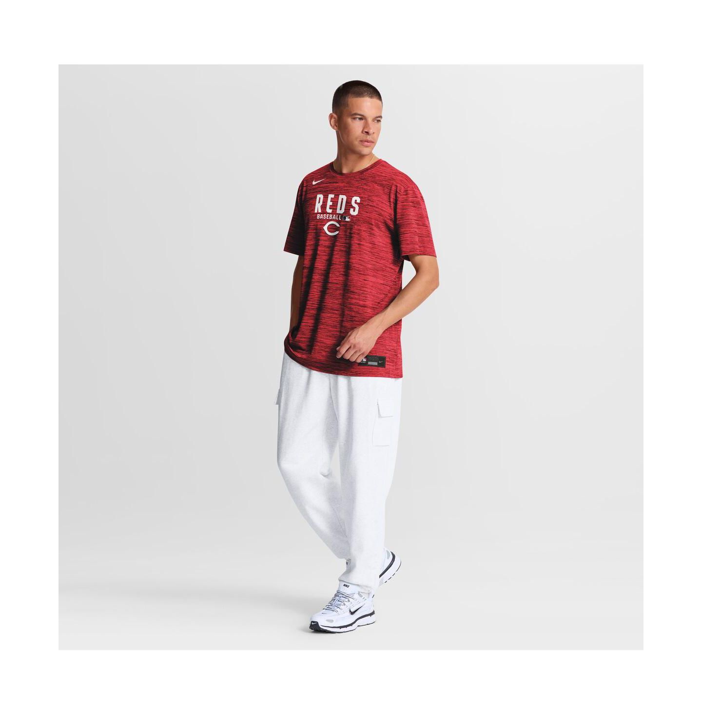 Мужская футболка Nike Red Cincinnati Reds Authentic Collection Velocity Dri-FIT — фото 3