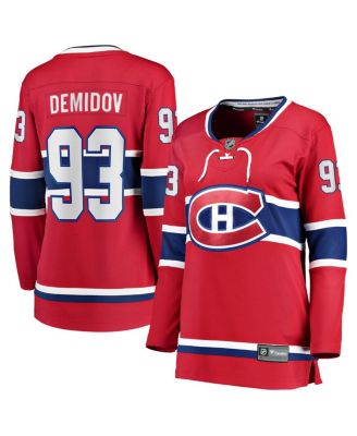 Women's Ivan Demidov Red Montreal Canadiens Home Breakaway Player Jersey