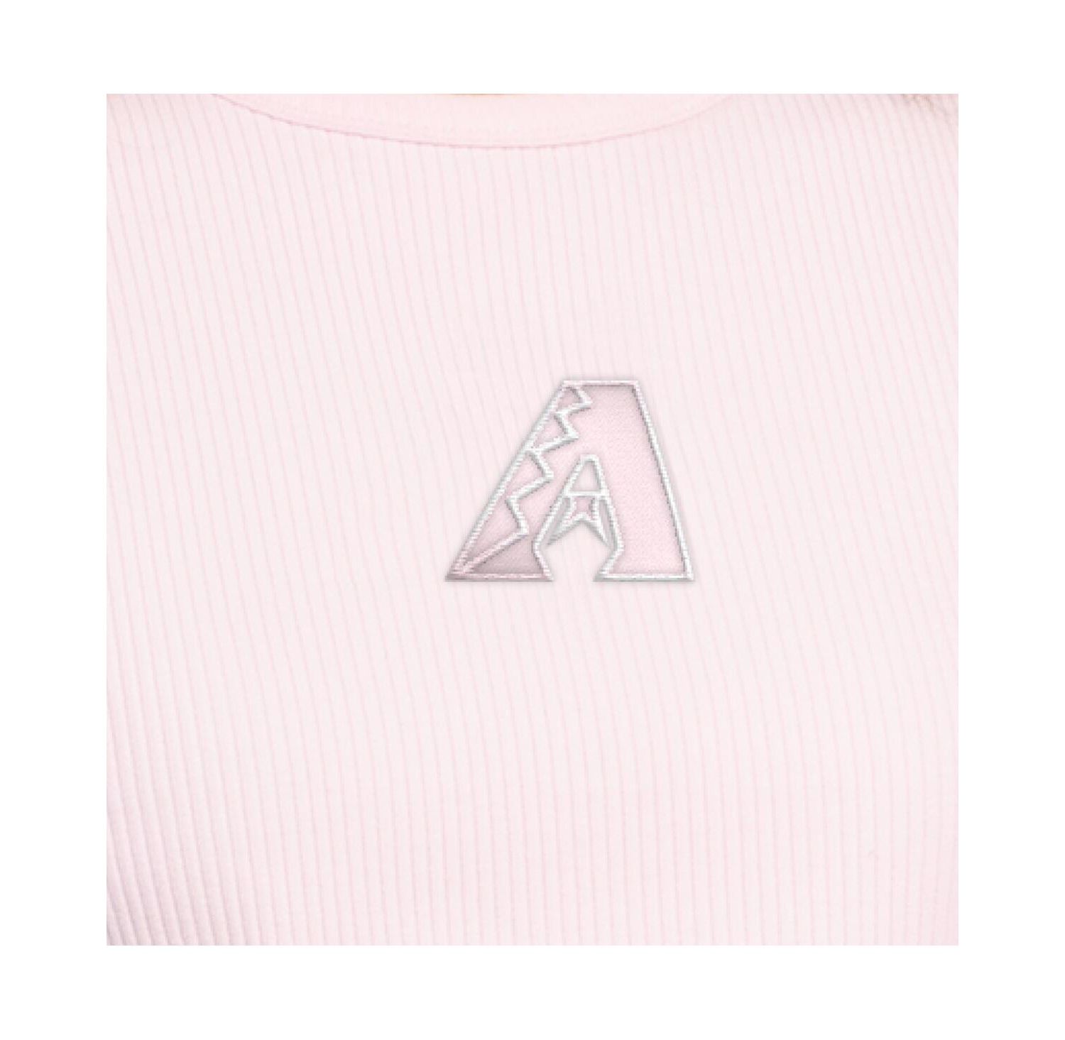 Women's Light Pink Arizona Diamondbacks Pastels Ribbed Tank Top