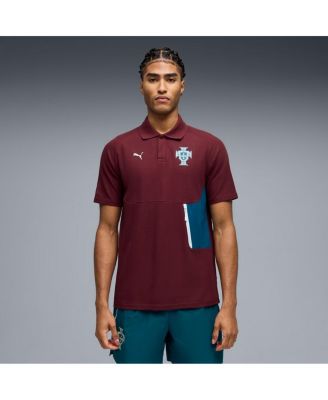 Men's Maroon Portugal National Team Tech Polo Shirt