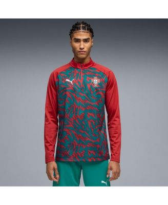 Men's Red Portugal National Team Pre-Match Quarter-Zip