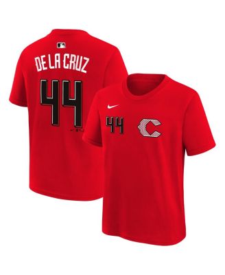 Big Boys and Girls Elly De La Cruz Red Cincinnati Reds 2026 City Connect Name & Number T-Shirt