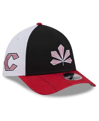 Men's Black/Red Cincinnati Reds 2026 City Connect M-Crown A-Frame 39THIRTY Flex Hat