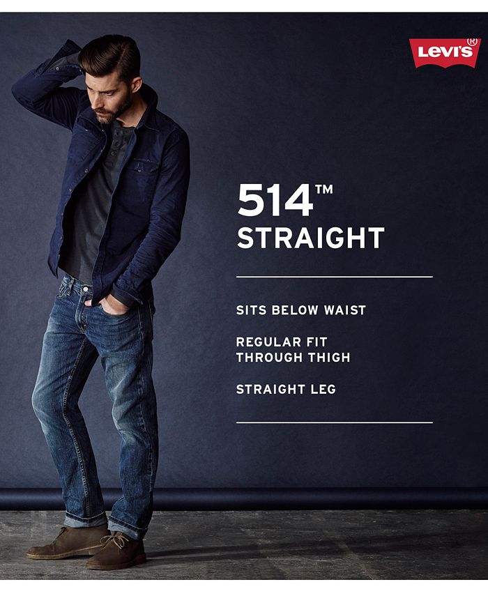 Levi's 514™ Straight Fit Bedford Corduroy Pants & Reviews - Jeans - Men -  Macy's