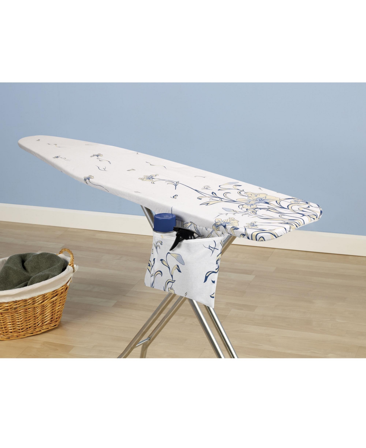 Household Essentials Ultra Ironing Board Cover, Multicolor Iris Floral Pattern