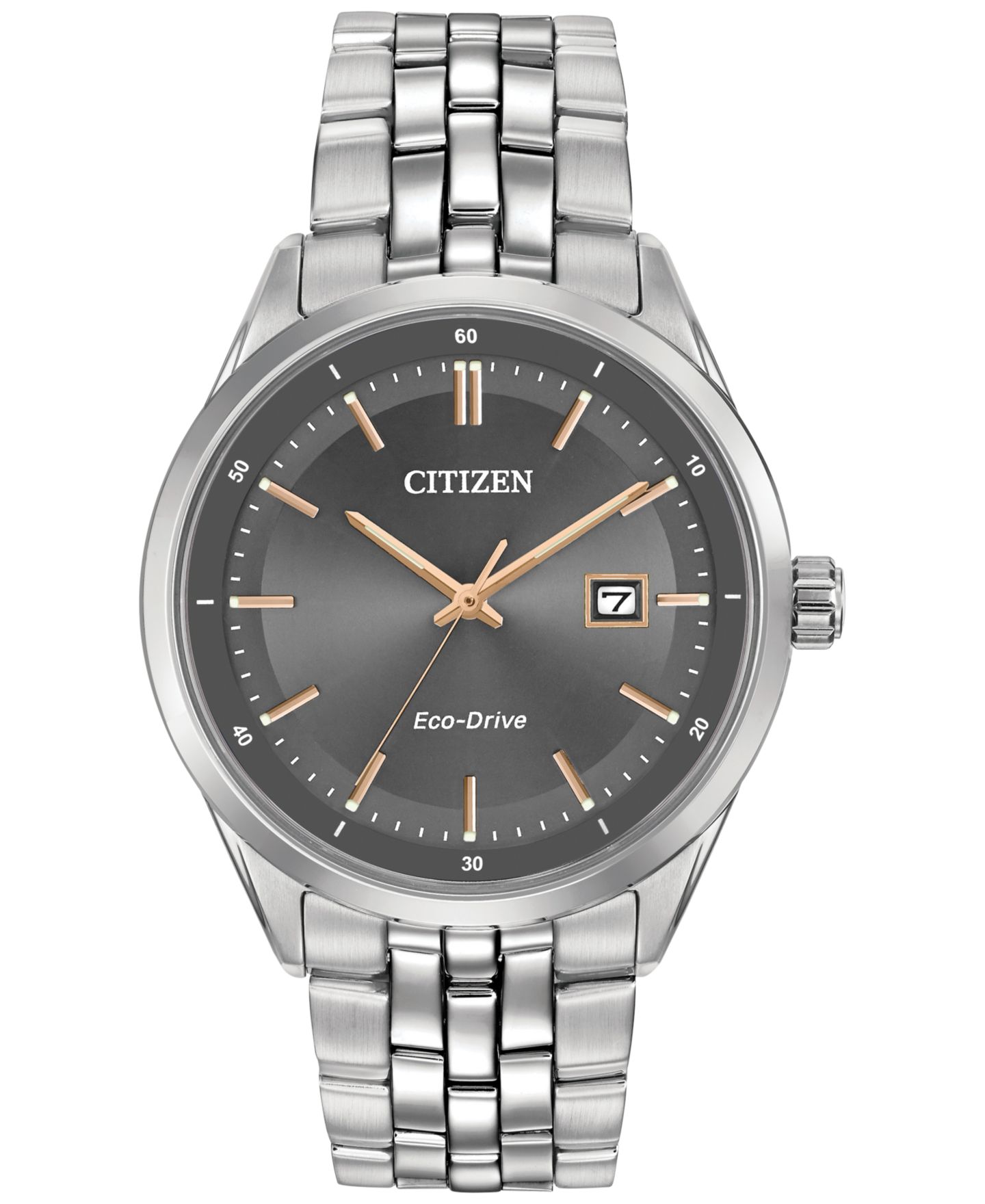 Мужские часы Citizen Eco-Drive Stainless Steel Bracelet Watch 41mm BM7251-53H — фото 1