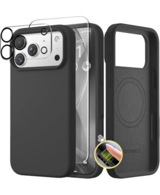 Magnetic for iPhone 17 Pro Case, Compatible with MagSafe, Liquid Silicone Anti-Scratch Shockproof Protective Phone Case