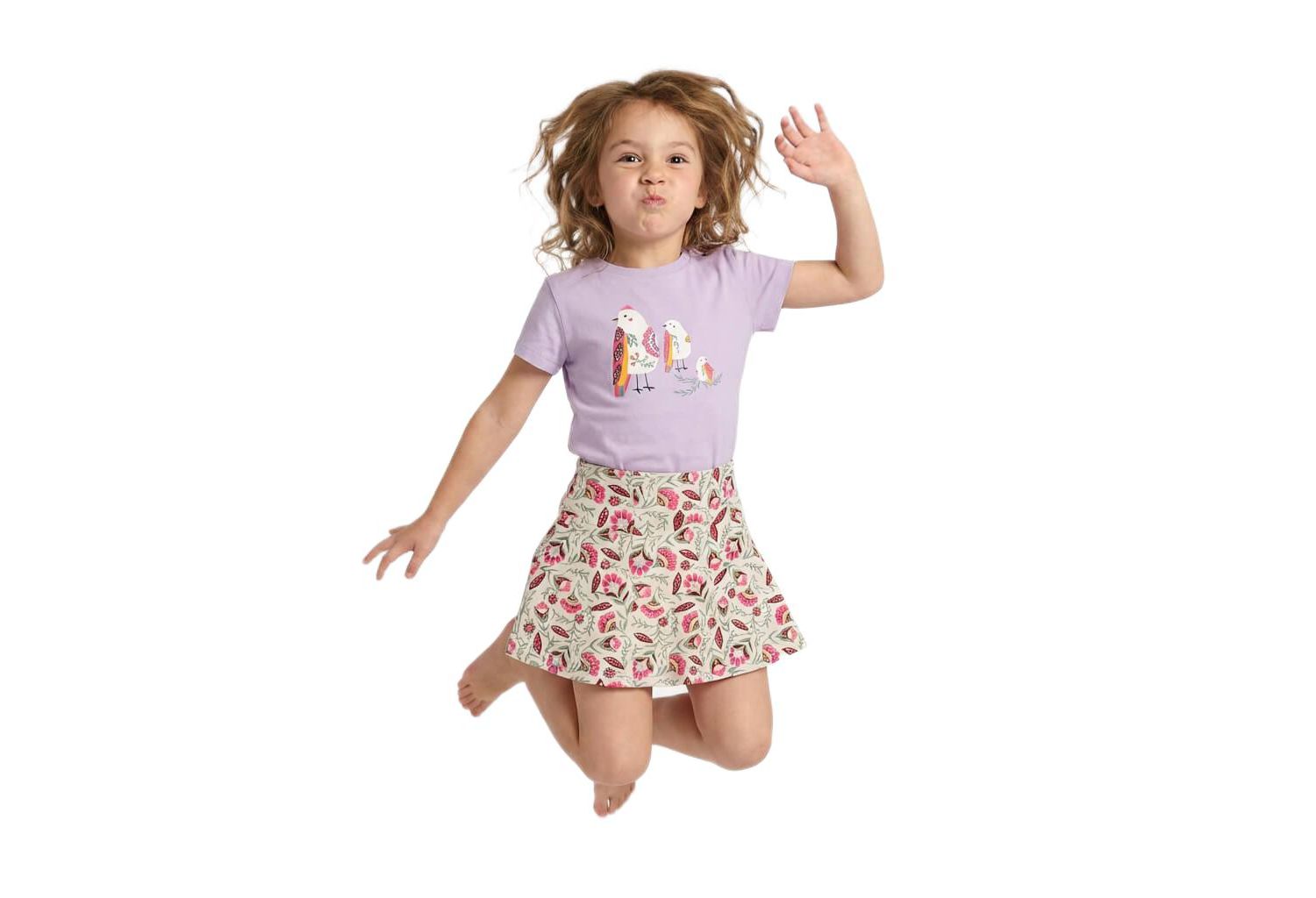 Big Girls Organic Cotton Short Sleeve Graphic T-Shirt 2-pack