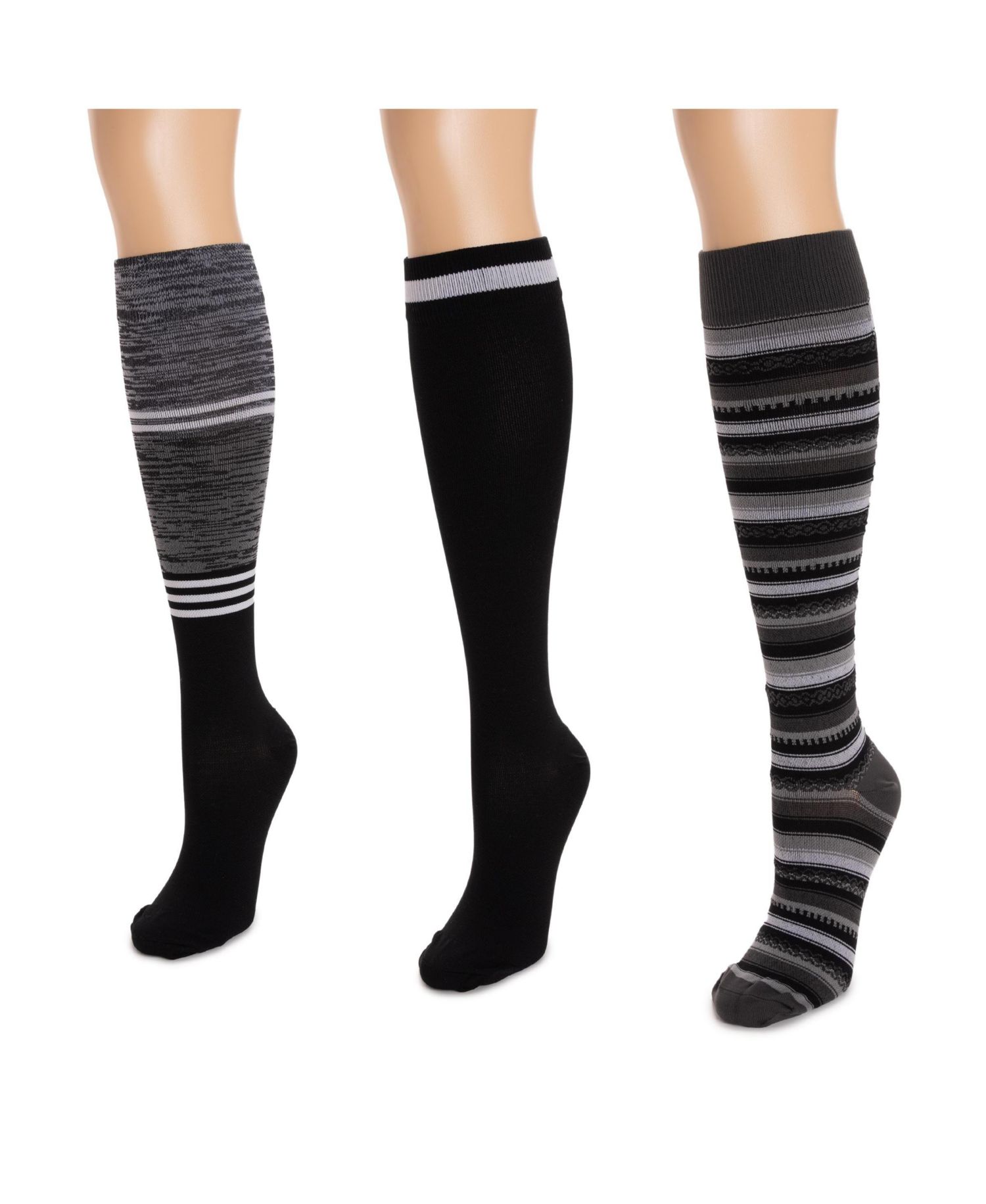 Women's 3 Pair Pack Compression Socks
