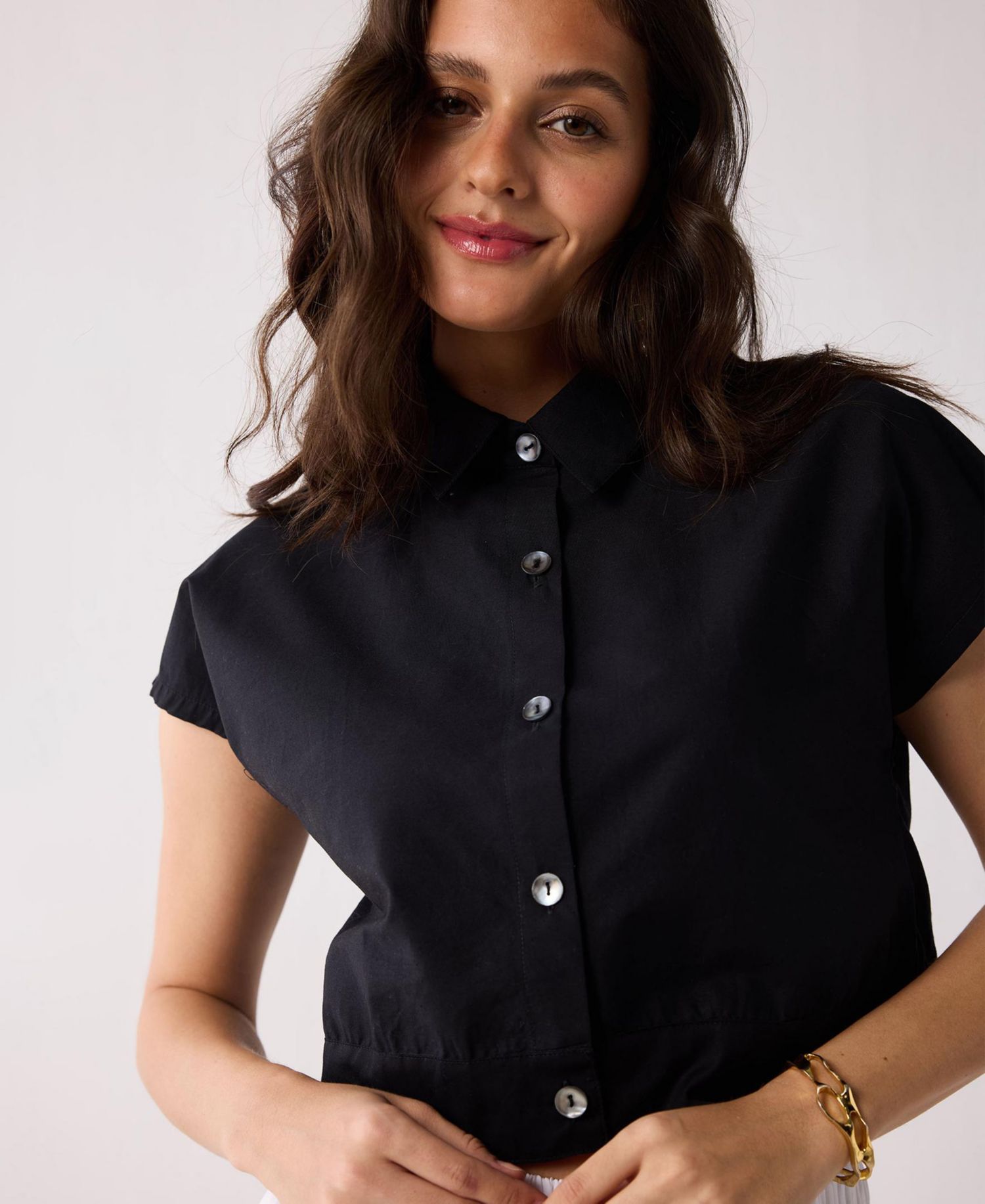 Women's Oversized Crop Shirt