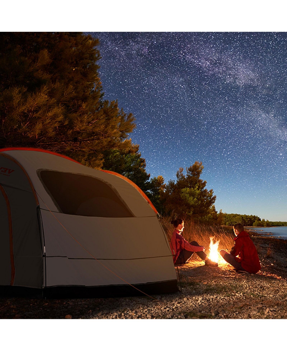 Mecale 8x8 Ft Suv Camping Tent for 6-8 Person Waterproof PU2000