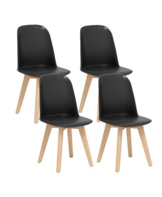 Modern Dining Chairs Set of 4 Armless Kitchen Chairs 330 LBS Load Capacity