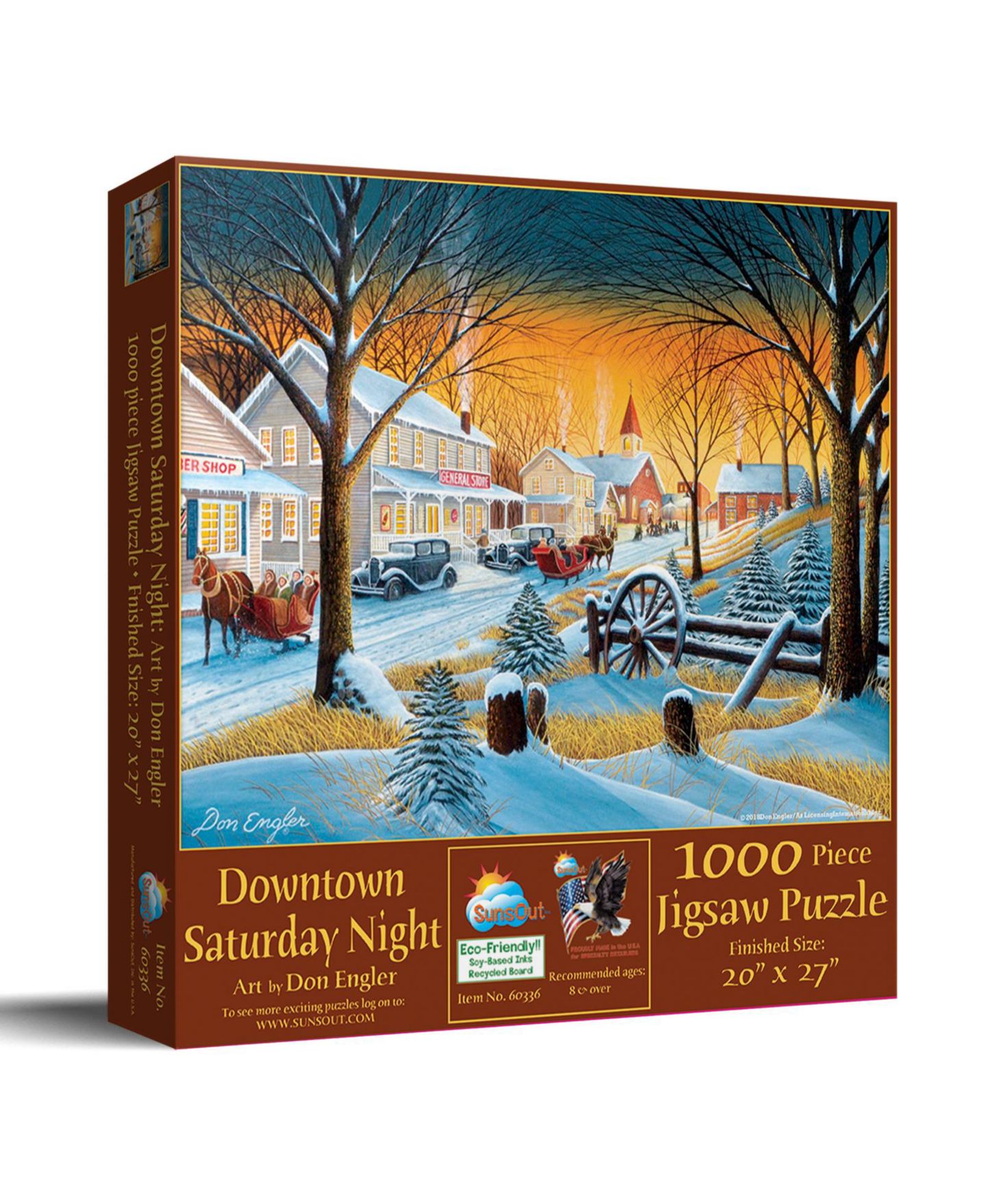 Детский пазл SunsOut Downtown Saturday Night 1000 Piece Jigsaw Puzzle, Ages 15+ — фото 1