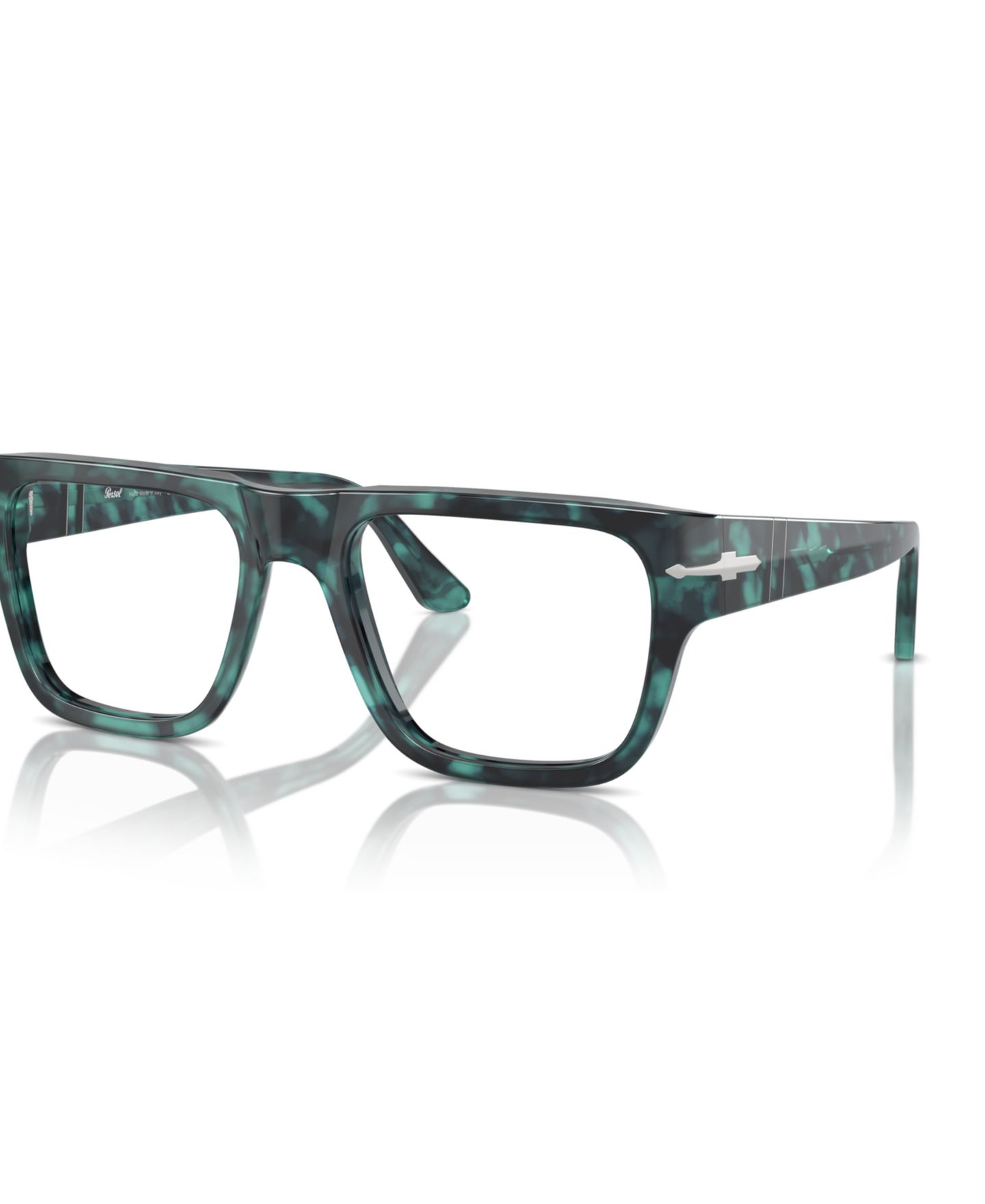 Очки Persol Square Unisex Eyeglasses, PO3348V, цвет: Синий гавана — фото 1