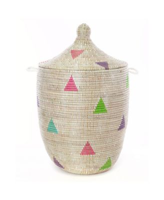 African Modern, Large  Teranga Triangles Hamper Basket