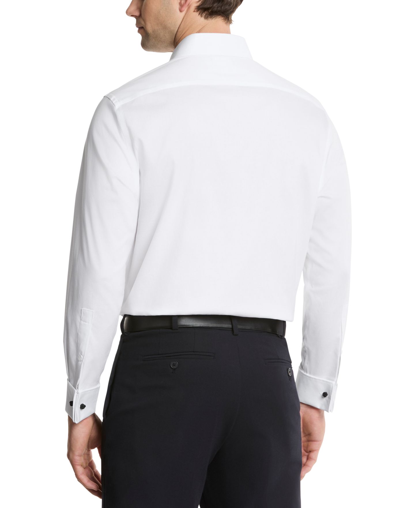 Мужская рубашка Michael Kors Passport Spread Collar, цвет: Белый — фото 2