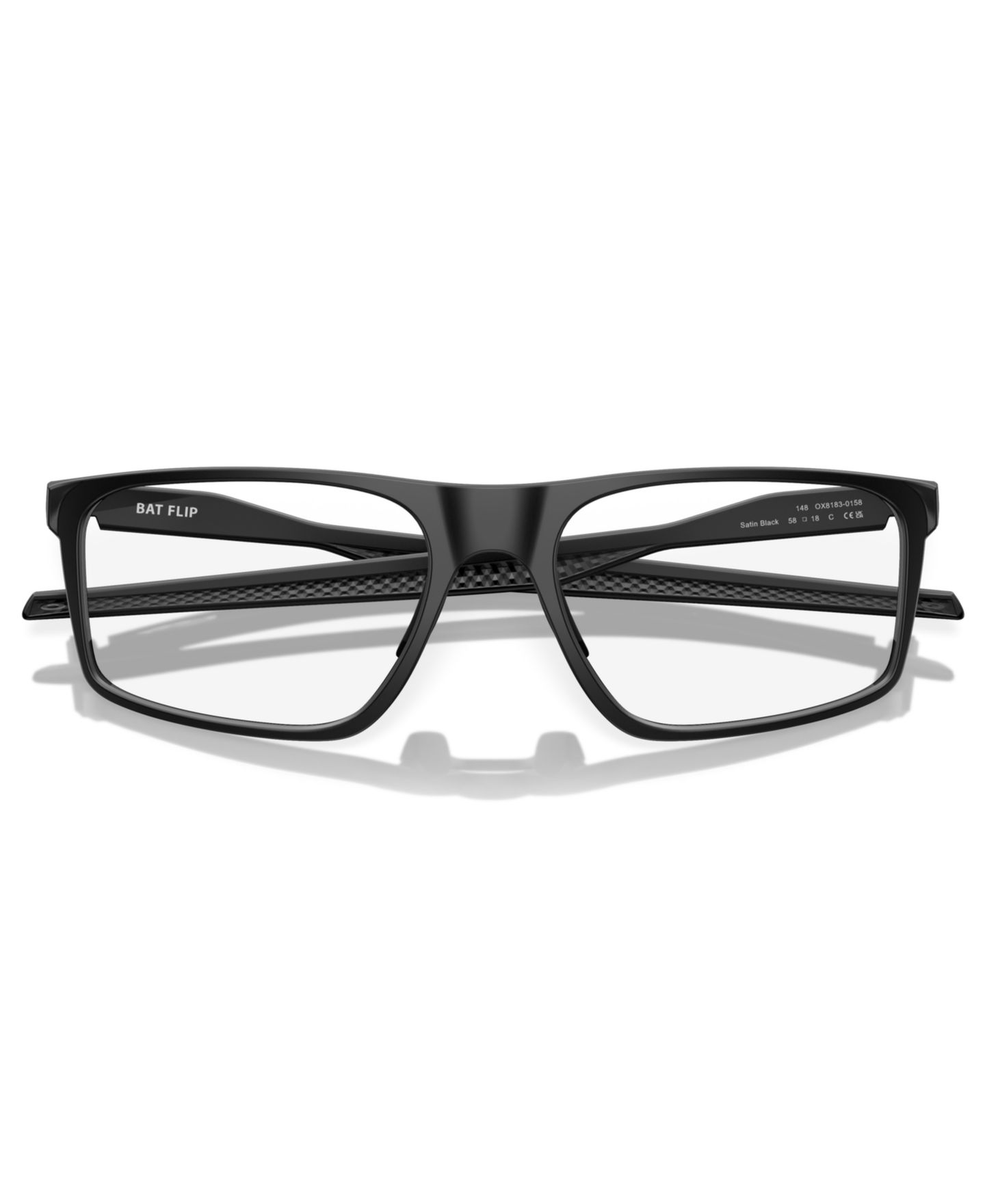 Мужские очки Celine Oakley Rectangle Bat Flip Eyeglasses, OX8183, цвет: Серый теневой — фото 13