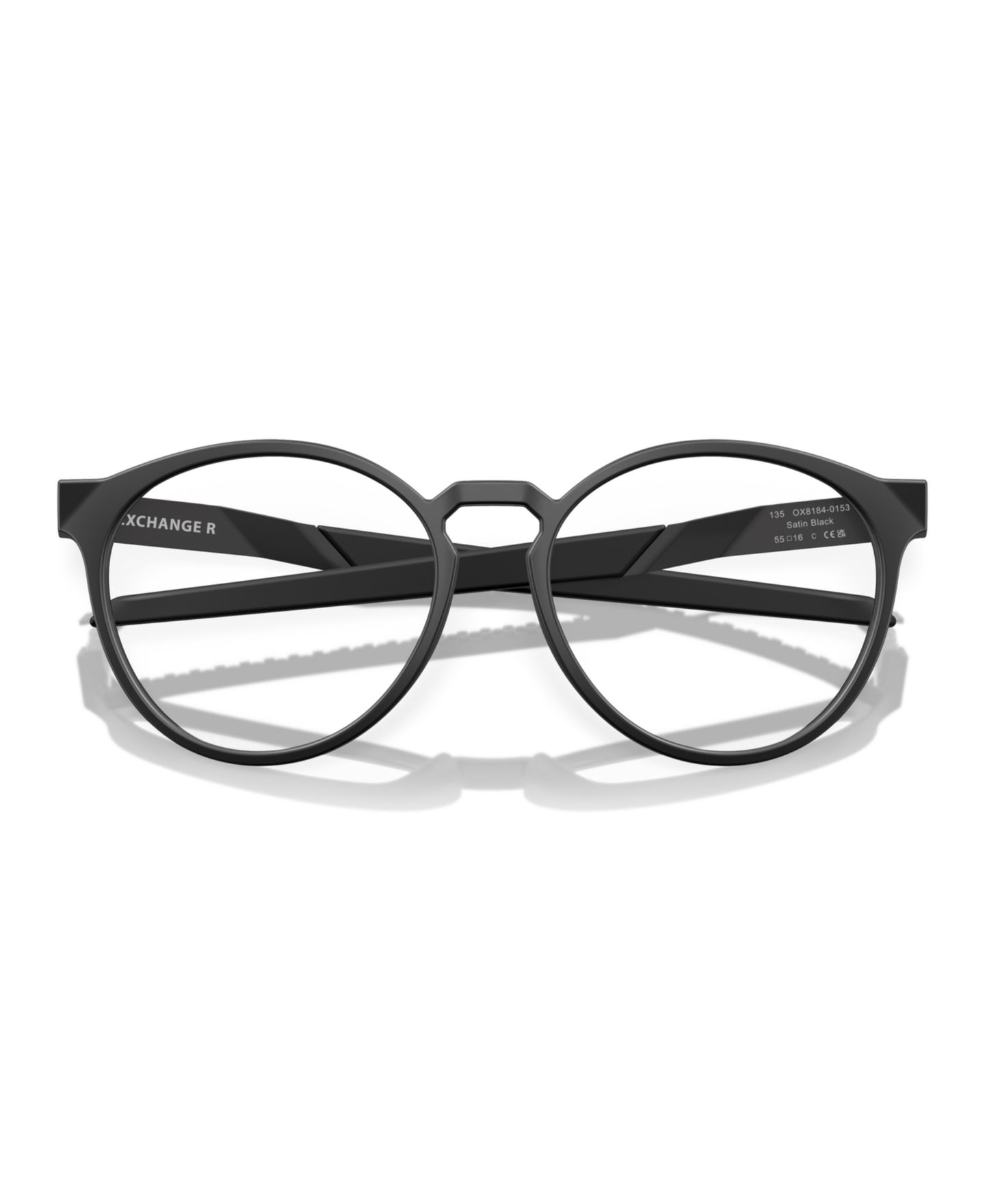 Мужские очки Celine Oakley Round Exchange R Eyeglasses, OX8184, цвет: Атласный чёрный — фото 6