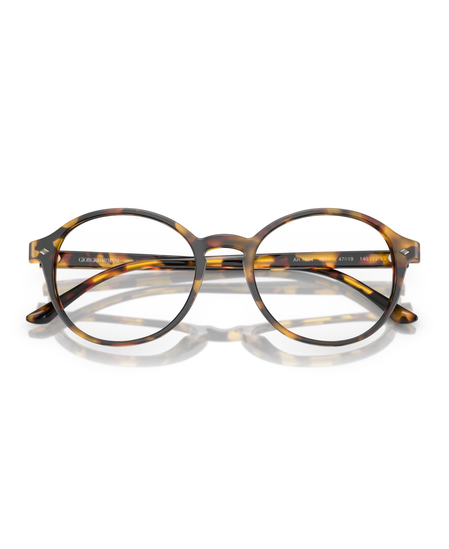 Мужские очки Giorgio Armani Phantos Eyeglasses, AR7004, цвет: Матовый гавана — фото 5