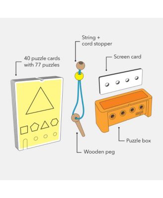Logic! CASE Starter Set - Brain Teaser Puzzles and Car Games for Kids Ages 4-8, A Handheld Game to Develop Critical Thinking for Kids