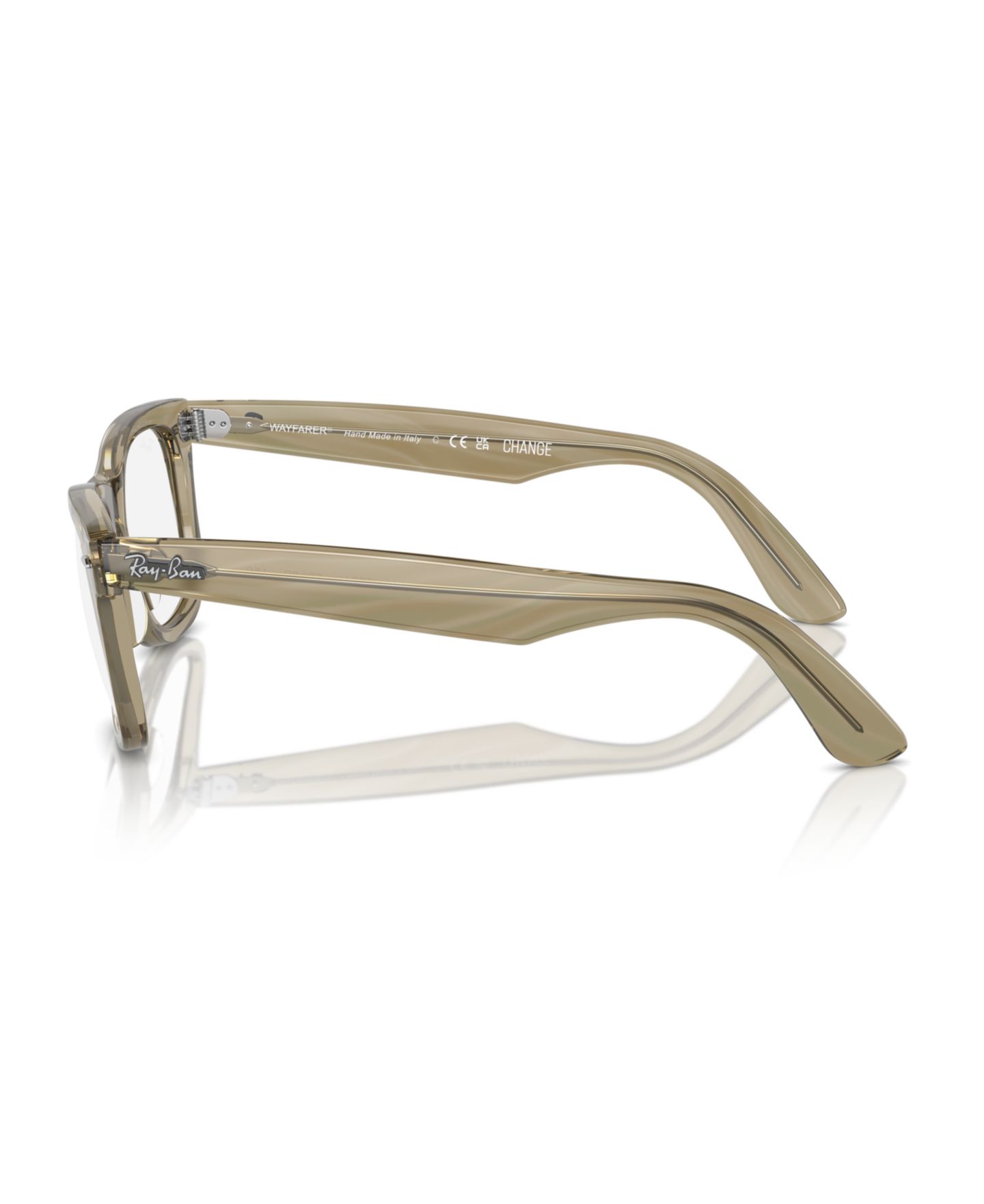 Очки Ray-Ban Unisex Wayfarer Ease Optics Change Eyeglasses, RB4340V, цвет: Полосатый серый — фото 3