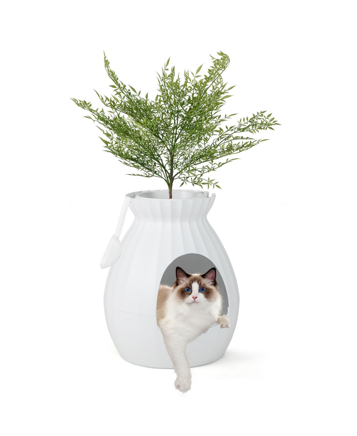 Cozito Cat Litter Box Enclosure Smart Plant Electronic Deodorizer