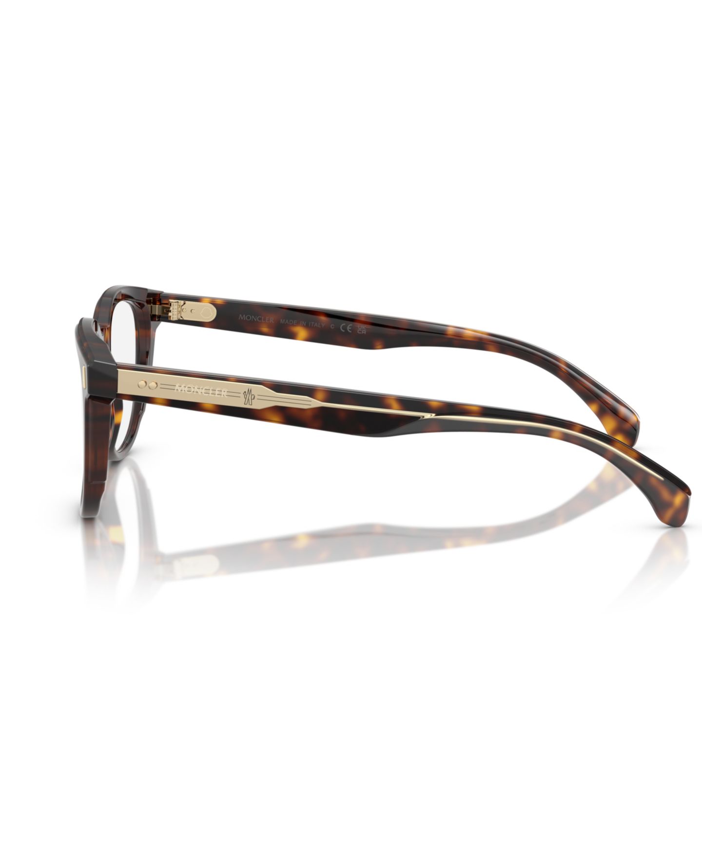 Очки Moncler Square Unisex Eyeglasses, ME2002, цвет: Коричневый черепаховый — фото 2