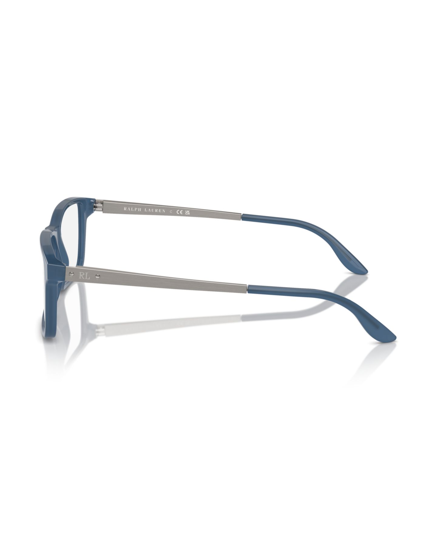 Мужские очки Ralph Lauren Rectangle Eyeglasses, RL6128, цвет: Тёмно-синий синий — фото 3