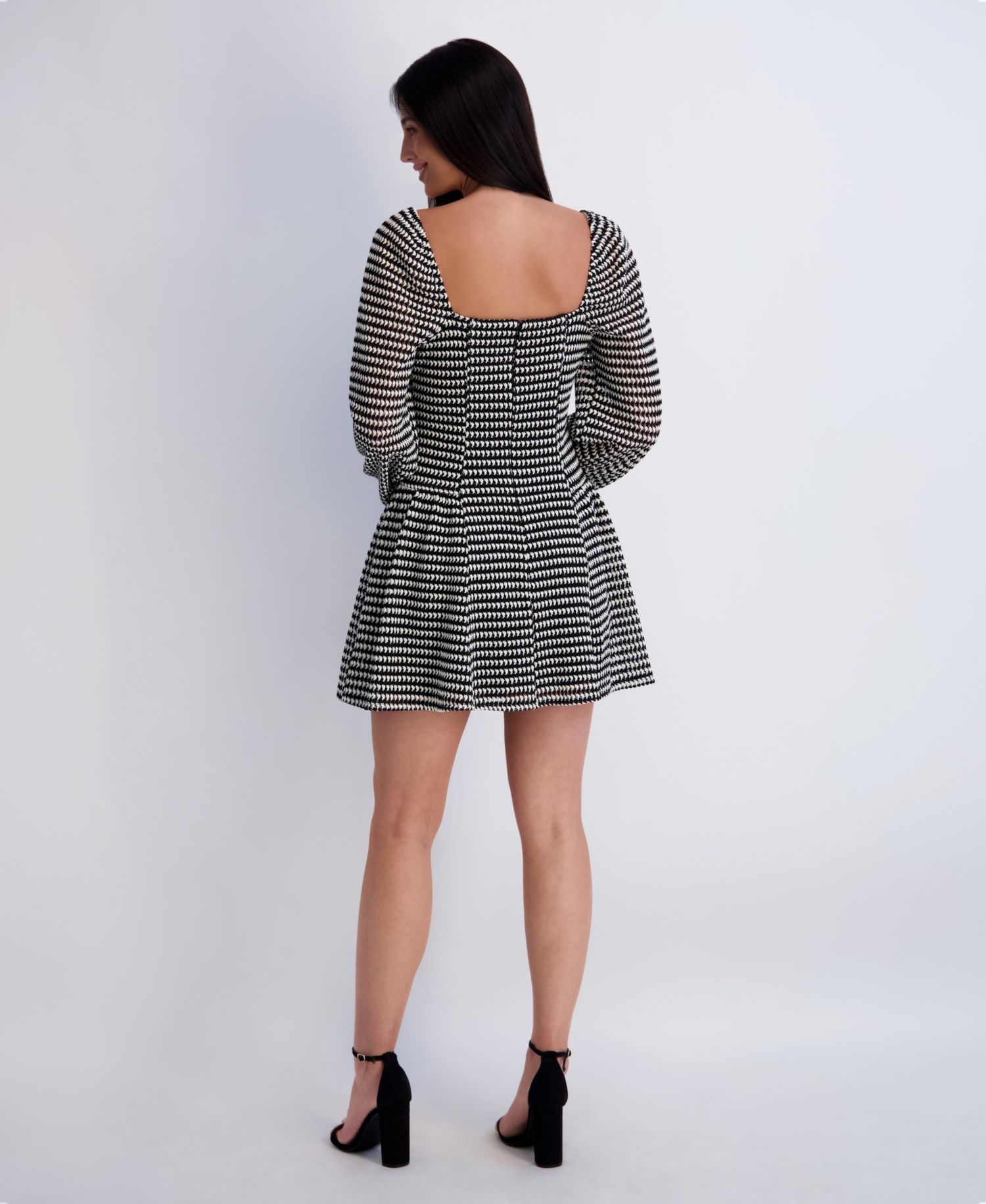 Women's Novelty Print Sweetheart Neck Dress