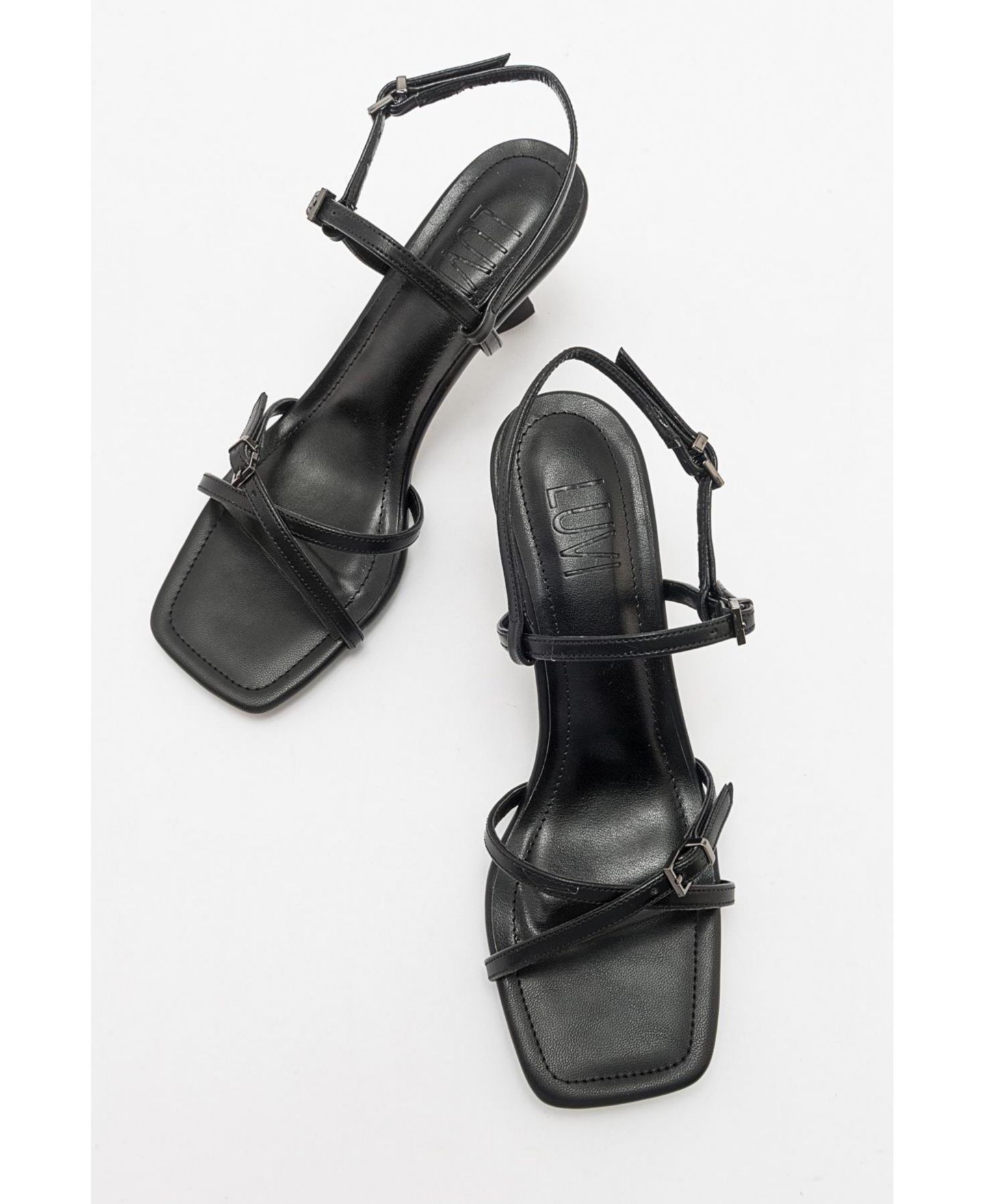Женские сандалии Prologue Shoes Nebel Strappy Stiletto, цвет: Чёрный — фото 5