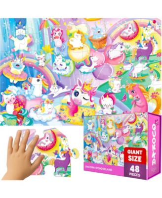 Kids Toys 2x3 FT Giant Floor Puzzles for Kids Ages 4-6 - Unicorn Toys